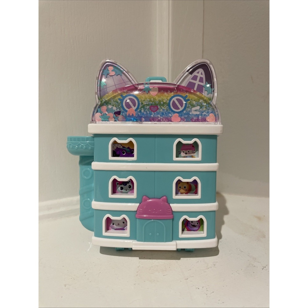 Polly Pocket x Gabby's Dollhouse Compact Toy mini house playset W/ 2 Figures